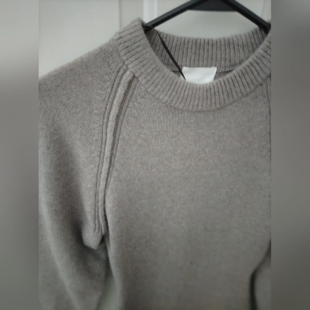 H&M Taupe Melange Cozy Knit Bodycon Longline Sweater Dress XS. - Picture 4 of 10